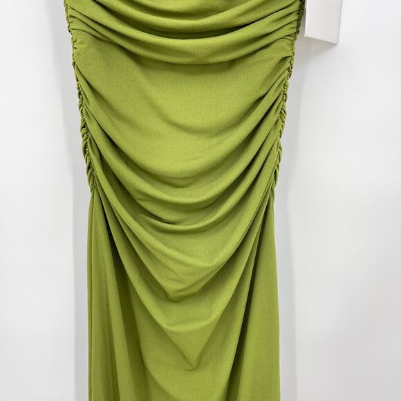 Alex Perry | Strapless Sweetheart Ruched Dress in Fern US 0 w/ Tags - Picture 11 of 16